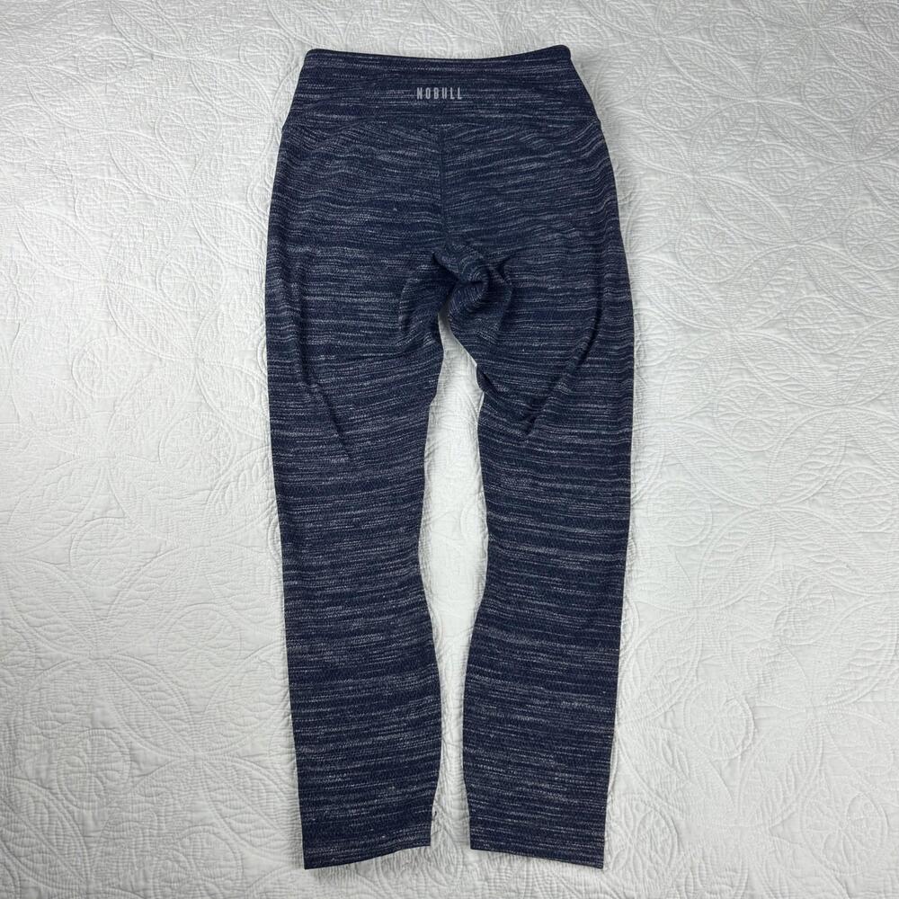 Nobull Women’s Blue Heathered Gym Cropped Leggings Size Small